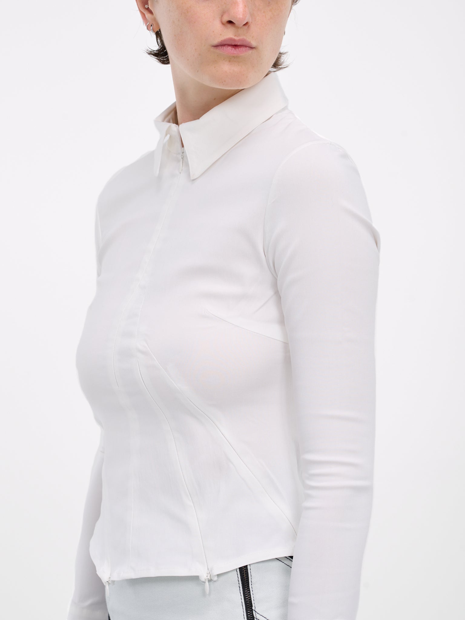 Classic Zip Shirt (1103002-OFF-WHITE)