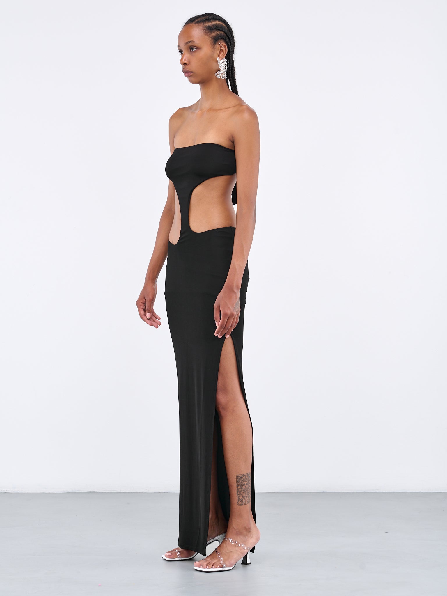STRAPLESS LOW-CUT MAXI DRESS - S in Clearance – Vicky and Lucas