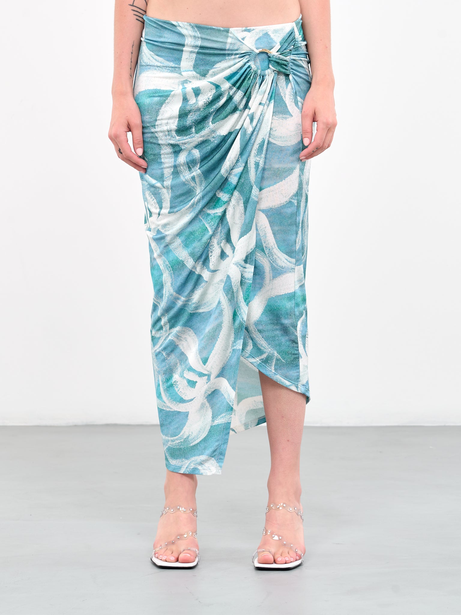Coastline Skirt (115101-5040-WHITE-FLOWER)