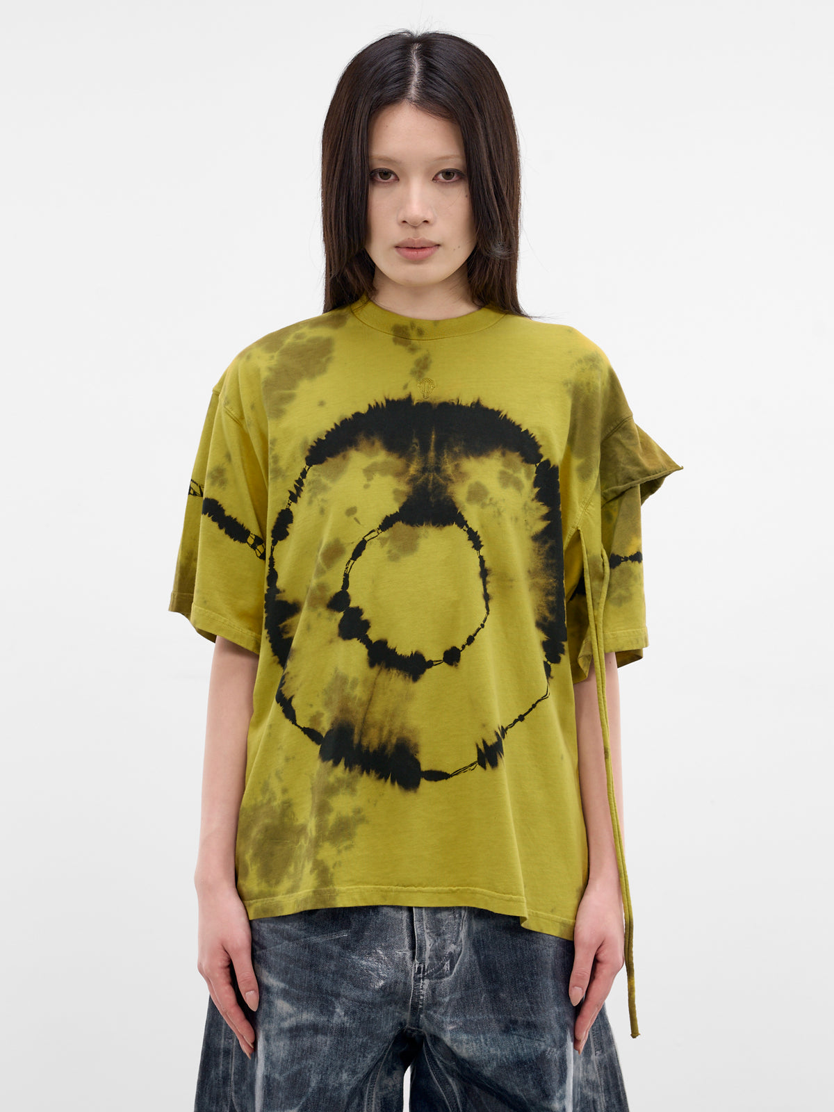 Oversized Reconstructed Tie-Dye Tee (11510241506-MULTI)