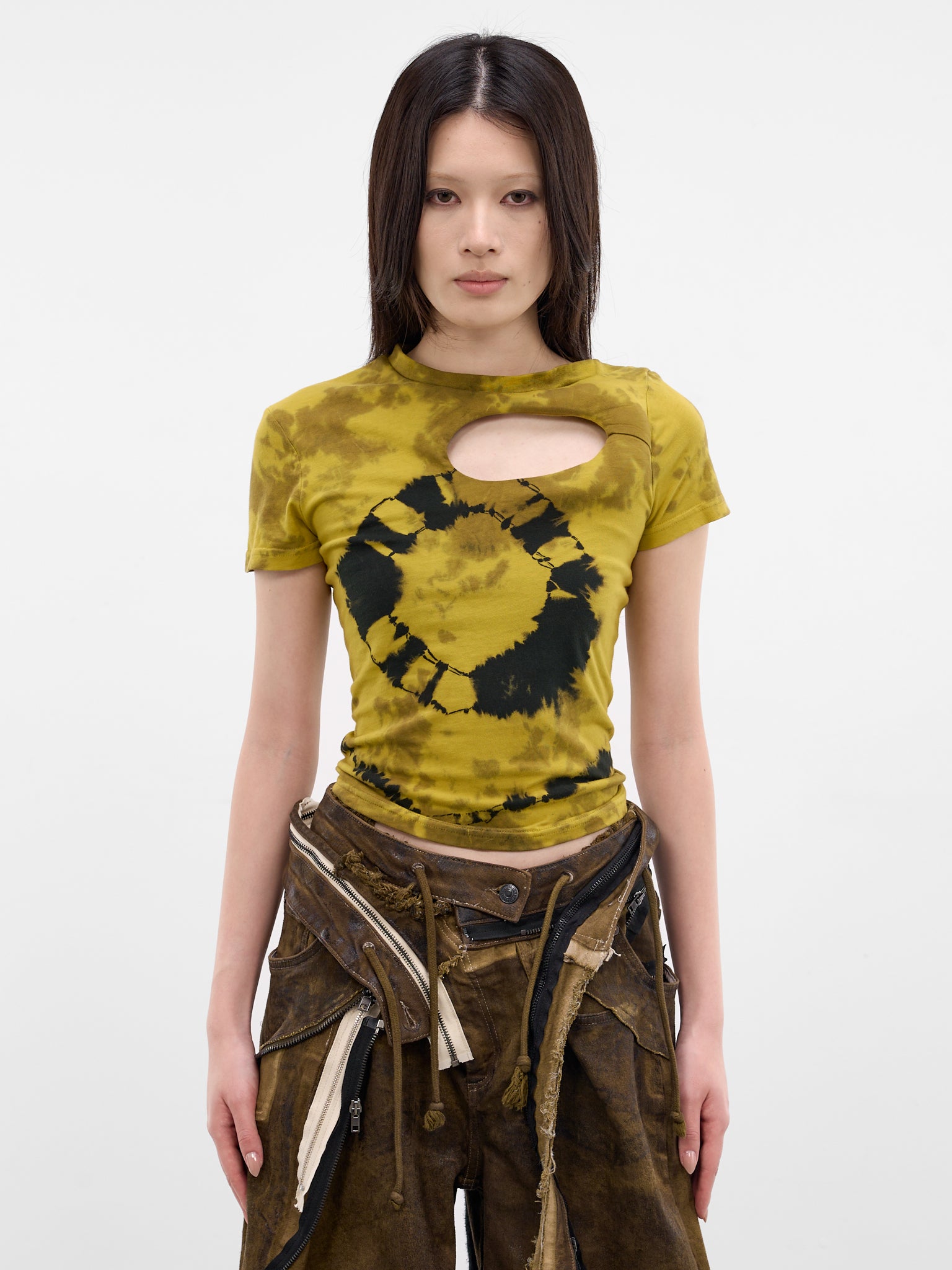 Slim Donut Cut-Out Tie-Dye Tee (11510690903-MULTI)