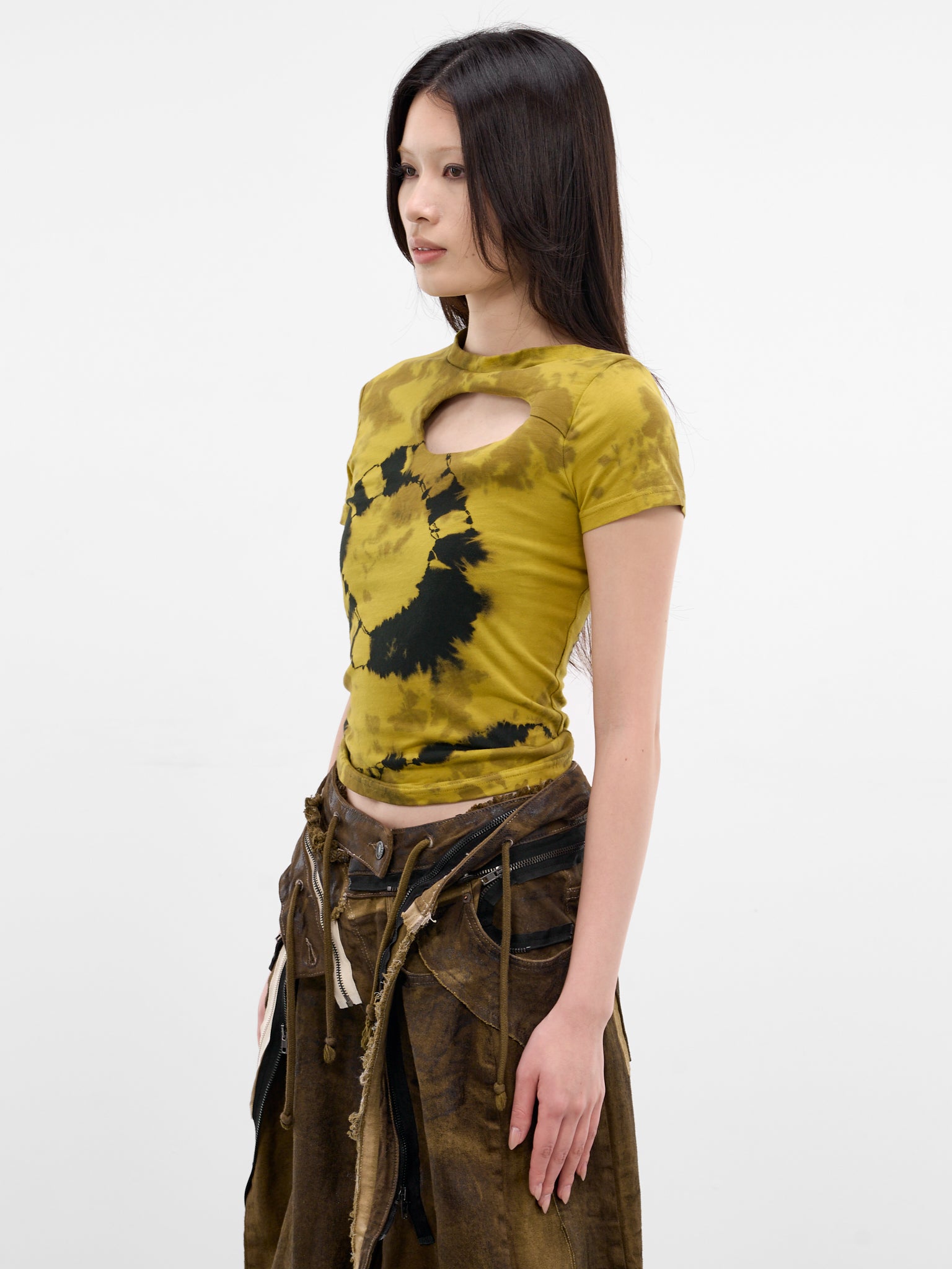 Slim Donut Cut-Out Tie-Dye Tee (11510690903-MULTI)