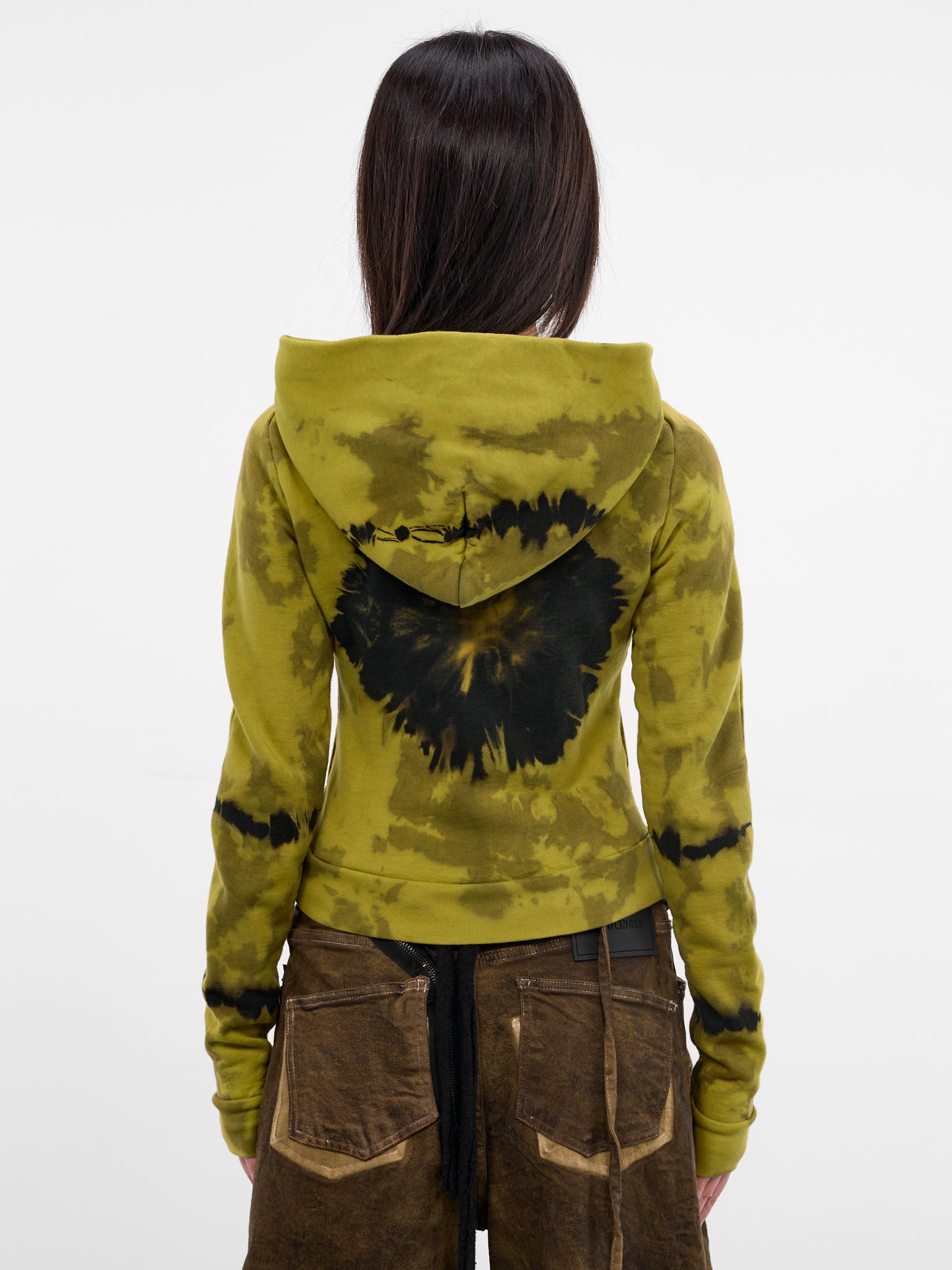 Slim Tie-Dye Suture Zip Hoodie (11560241504-MULTI)