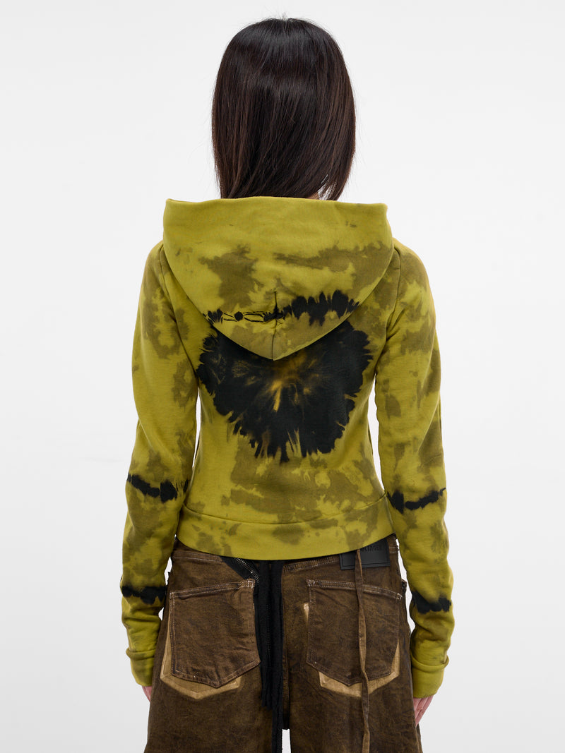 Slim Tie-Dye Suture Zip Hoodie (11560241504-MULTI)