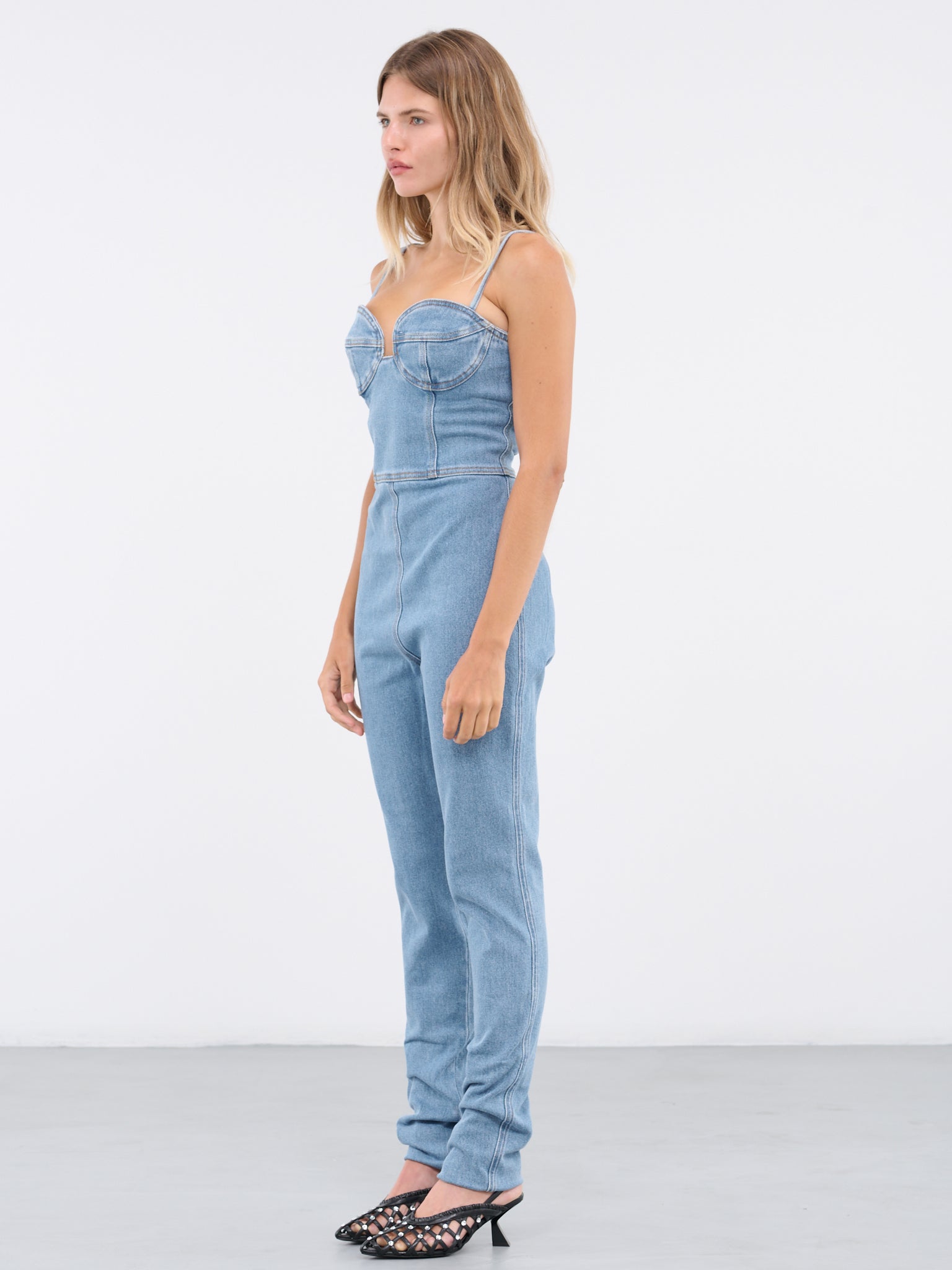 Magda Butrym | H.Lorenzo|Denim Bustier Jumpsuit (119723-BLUE), 36 / Blue Magda Butrym | H.Lorenzo|Denim Bustier Jumpsuit (119723-BLUE), 36 / Blue