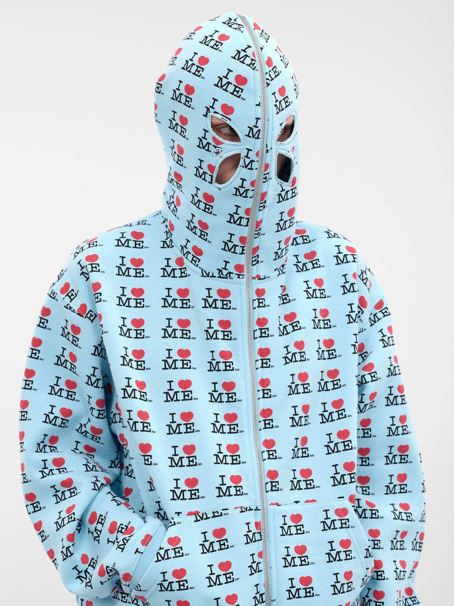 'I Heart Me' Zip Hoodie (120-I-HEART-ME-BLUE)