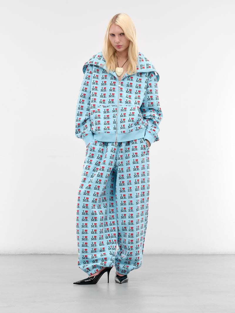 'I Heart Me' Baggy Sweatpants (122-I-HEART-ME-BLUE)