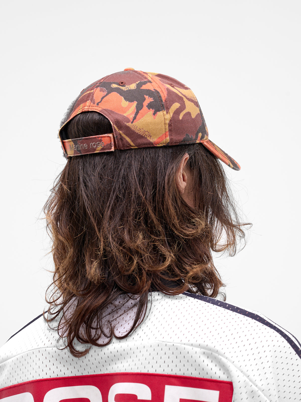Deconstructed Hybrid Camo Collage Hat (1217W925208-ORANGE)