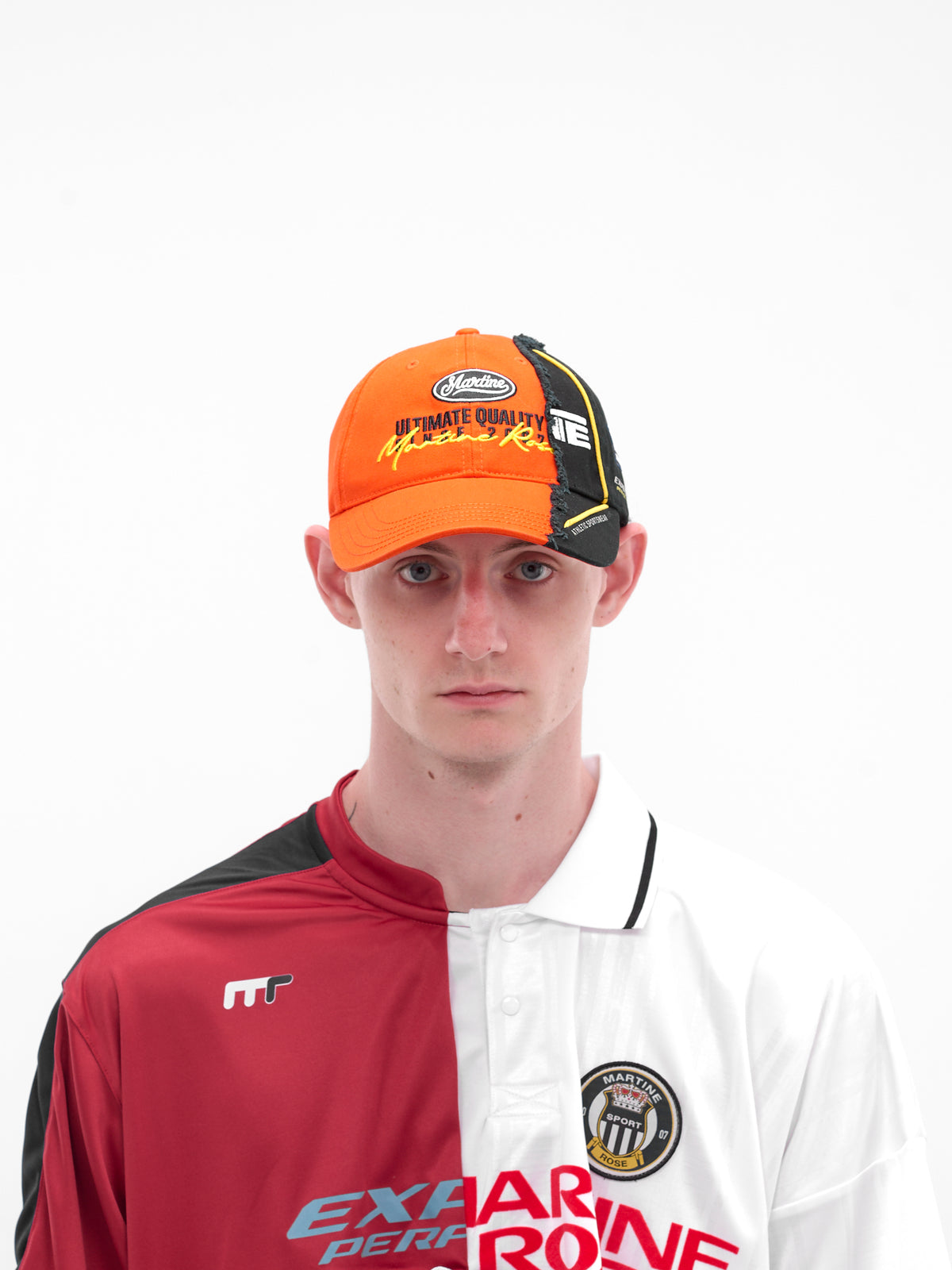 Orange Collage Distressed Cap (1217WP13200-ORANGE)