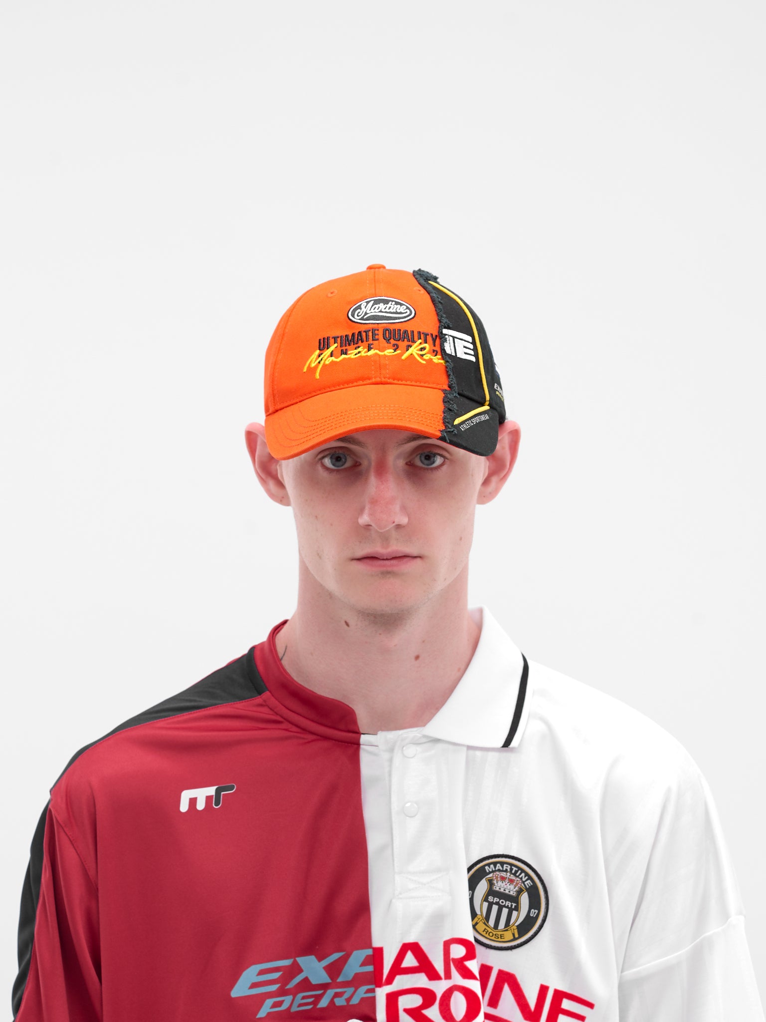 Orange Collage Distressed Cap (1217WP13200-ORANGE)