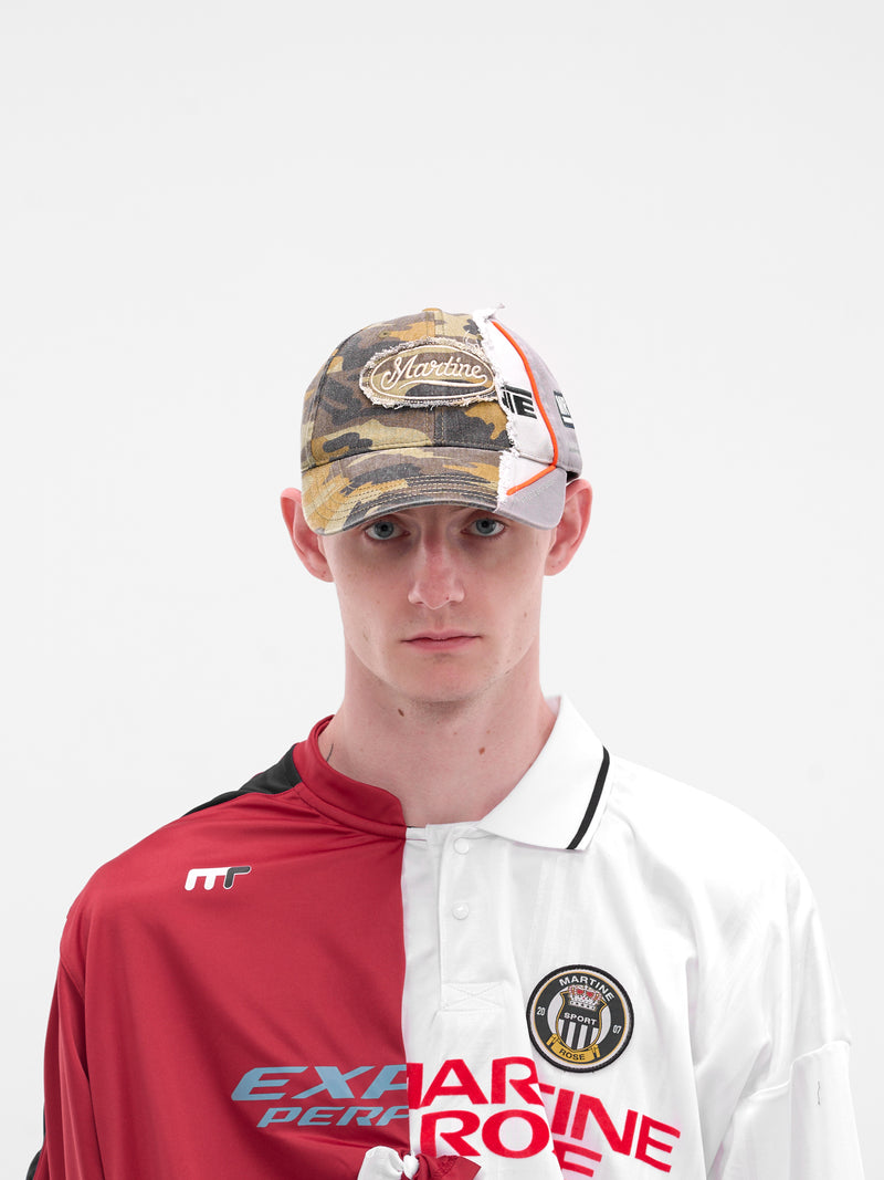 Camo Collage Distressed Cap (1217WP13418-GREEN)