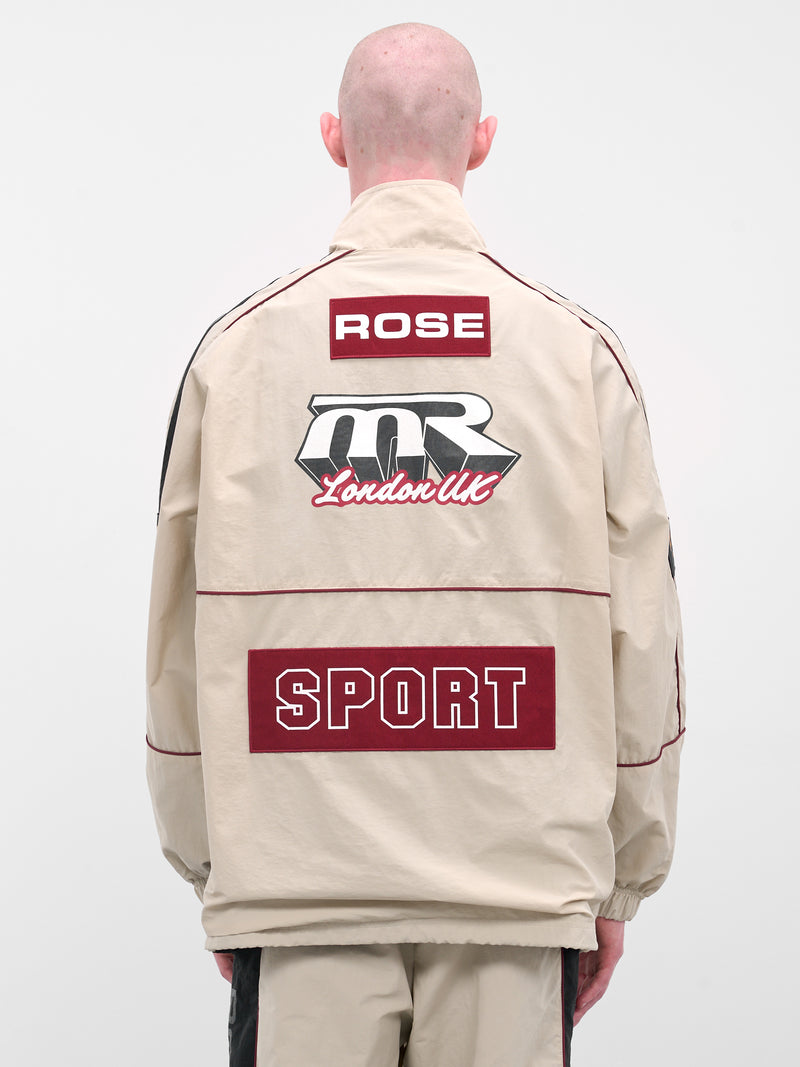 Cream Hockey Nylon Pullover (121WP01052-WHITE)