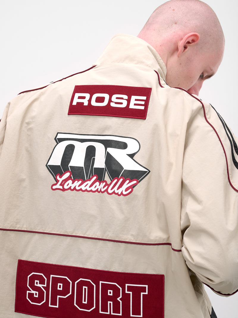 Cream Hockey Nylon Pullover (121WP01052-WHITE)