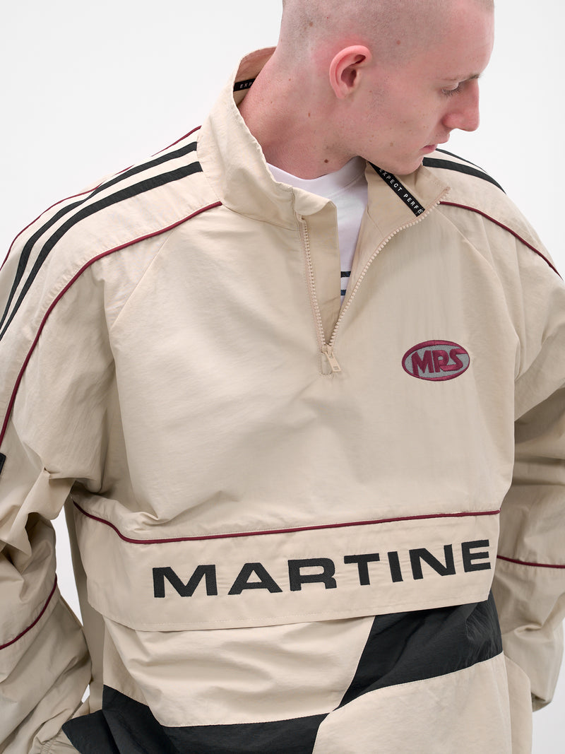 Cream Hockey Nylon Pullover (121WP01052-WHITE)