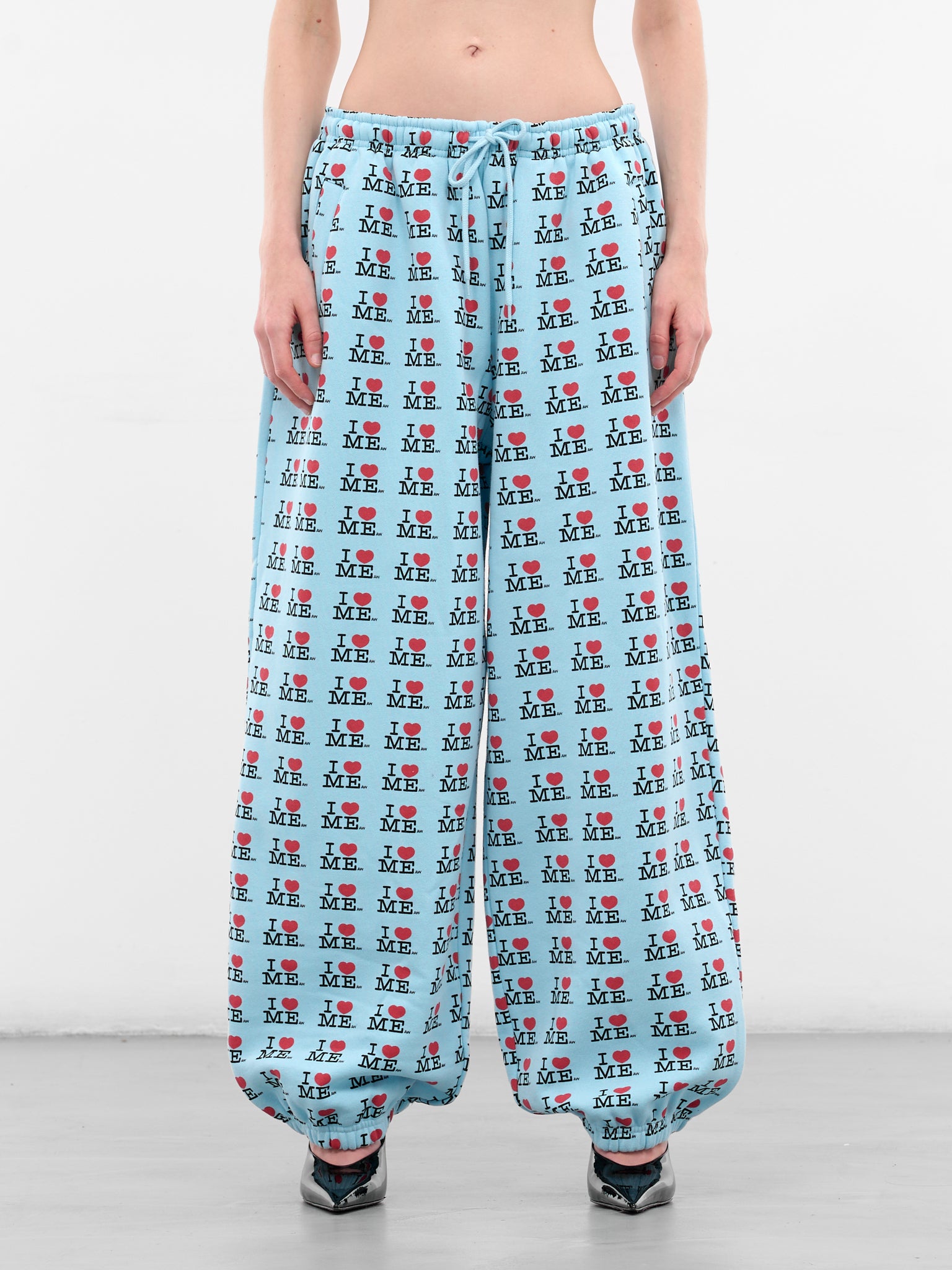 'I Heart Me' Baggy Sweatpants (122-I-HEART-ME-BLUE)