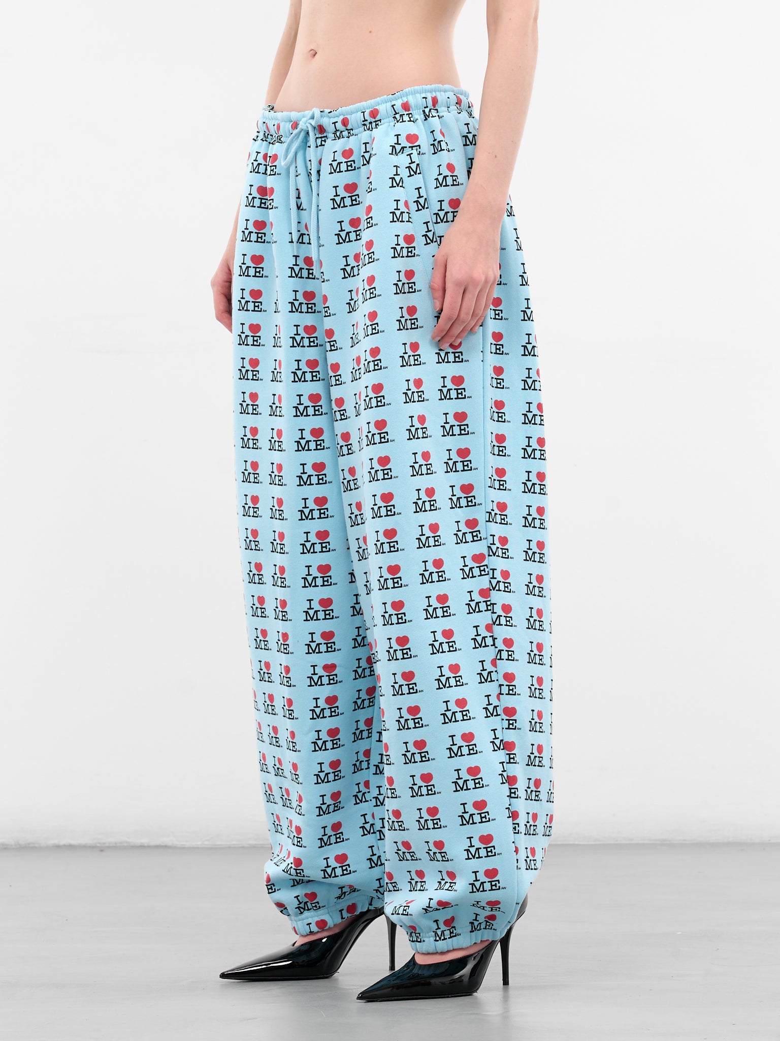 'I Heart Me' Baggy Sweatpants (122-I-HEART-ME-BLUE)
