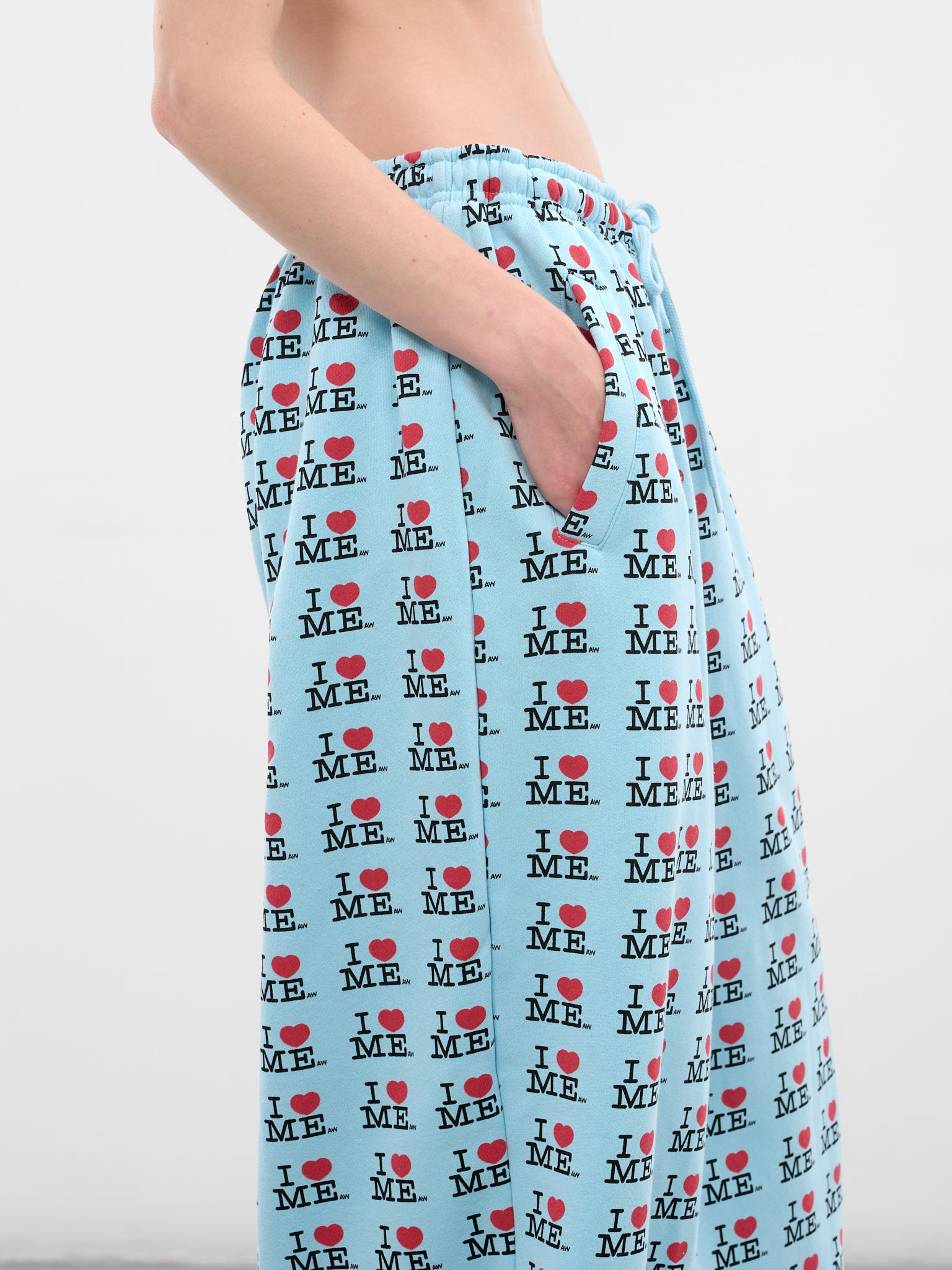 'I Heart Me' Baggy Sweatpants (122-I-HEART-ME-BLUE)