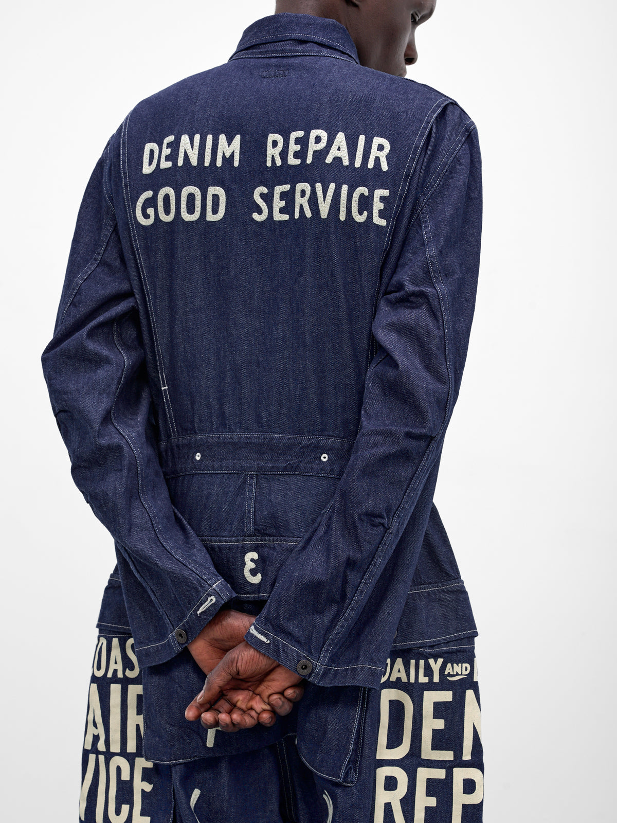 Indigo Denim Graphic Baggy Jumpsuit (K2510OP110-IDG-INDIGO)