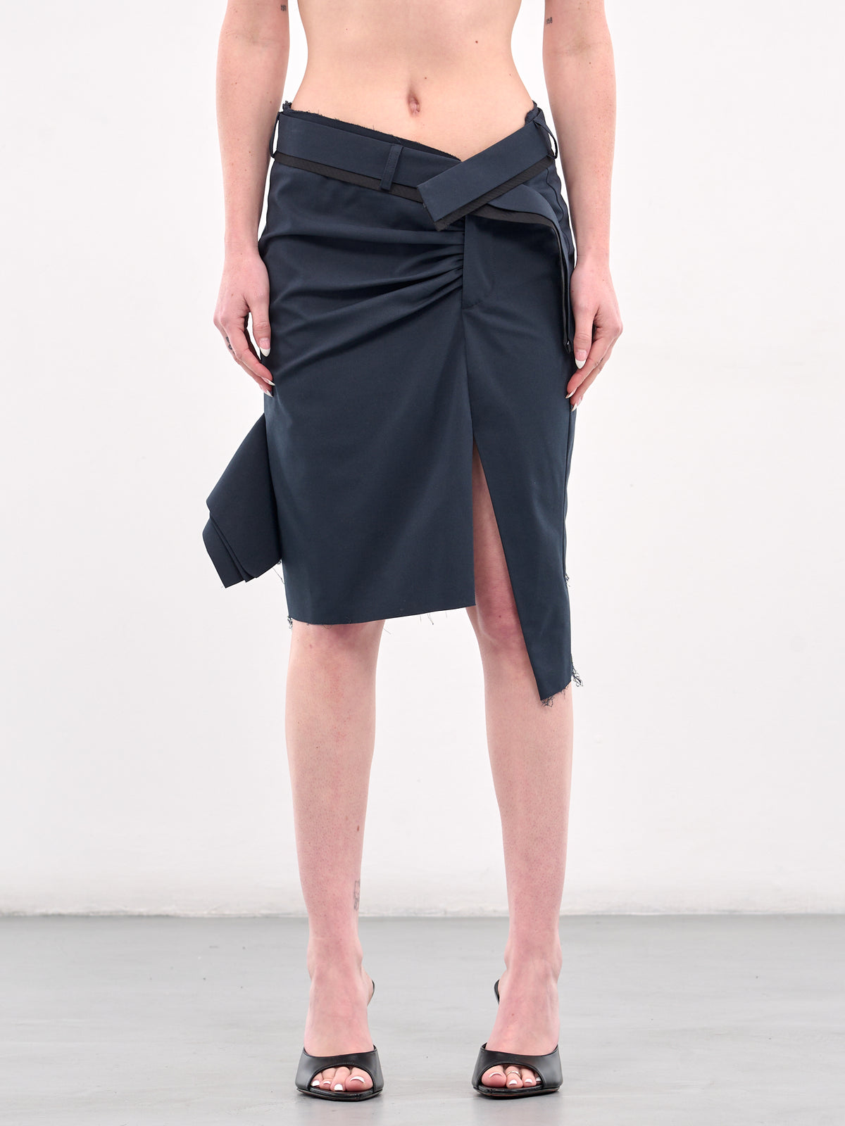 Deconstructed Mini Skirt (12330052303-BLUE)
