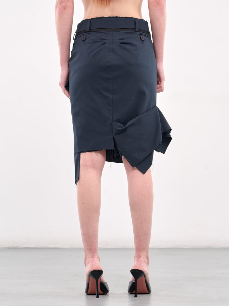 Deconstructed Mini Skirt (12330052303-BLUE)