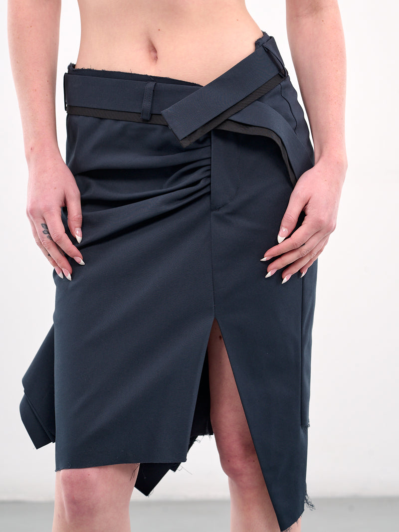 Deconstructed Mini Skirt (12330052303-BLUE)