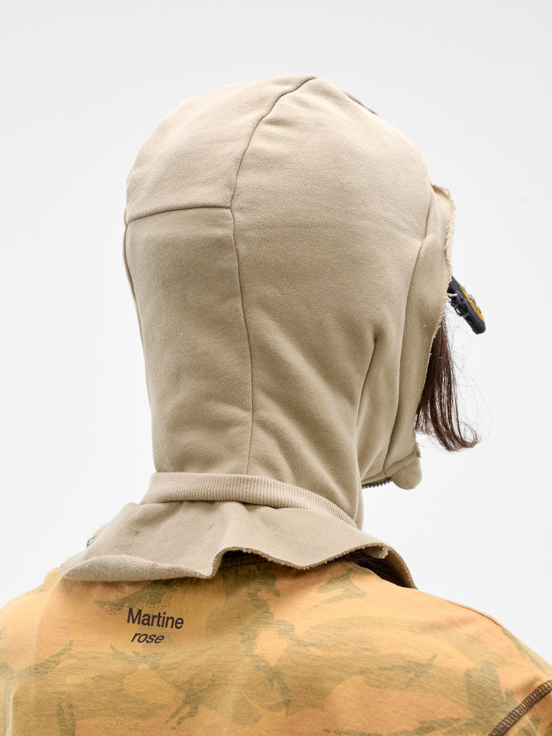 Beige Cut Peak Hood (1234WP13073-BLACK)