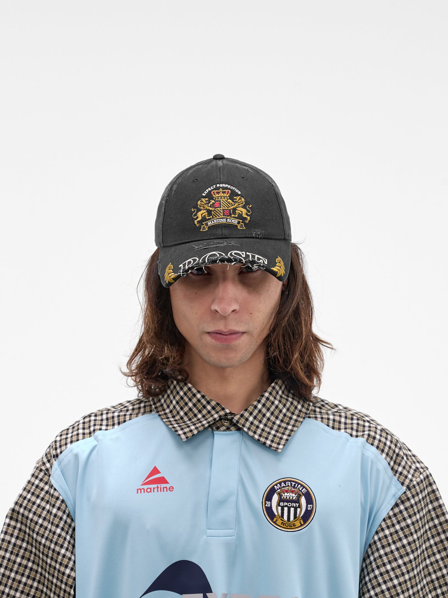 Black Cut Peak Hat (1254W913002-BLACK)