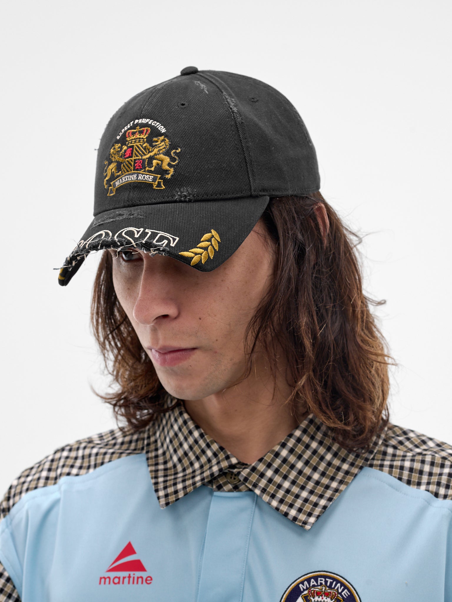 Black Cut Peak Hat (1254W913002-BLACK)