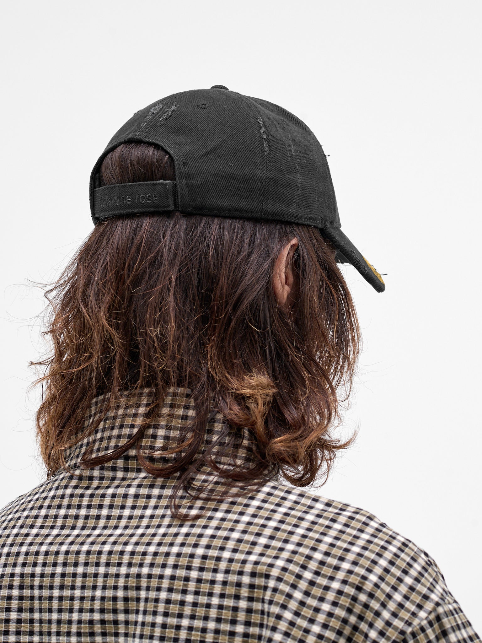Black Cut Peak Hat (1254W913002-BLACK)