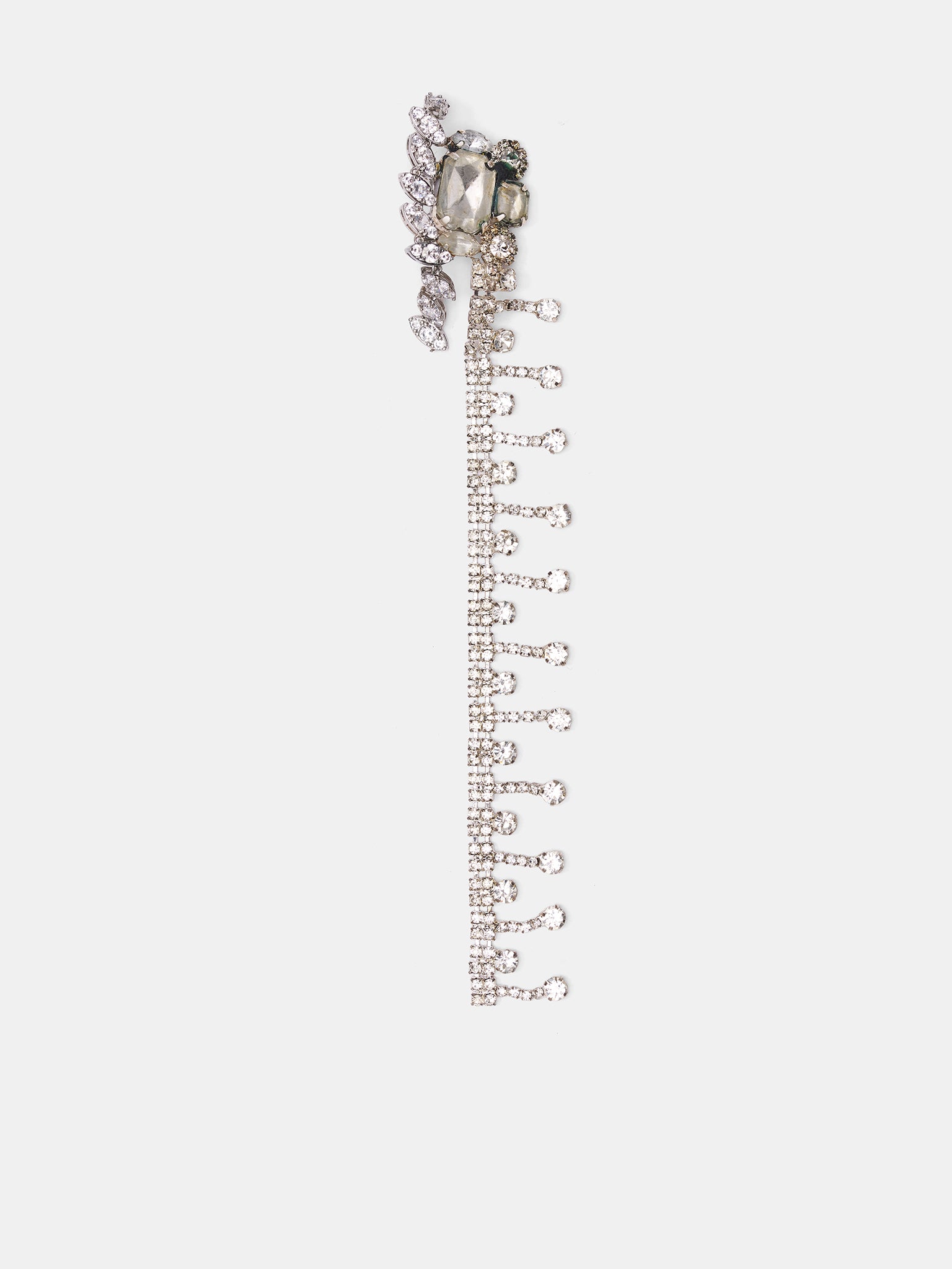 4D Grafted Sparks Clip Earrings (12590462501-SILVER)