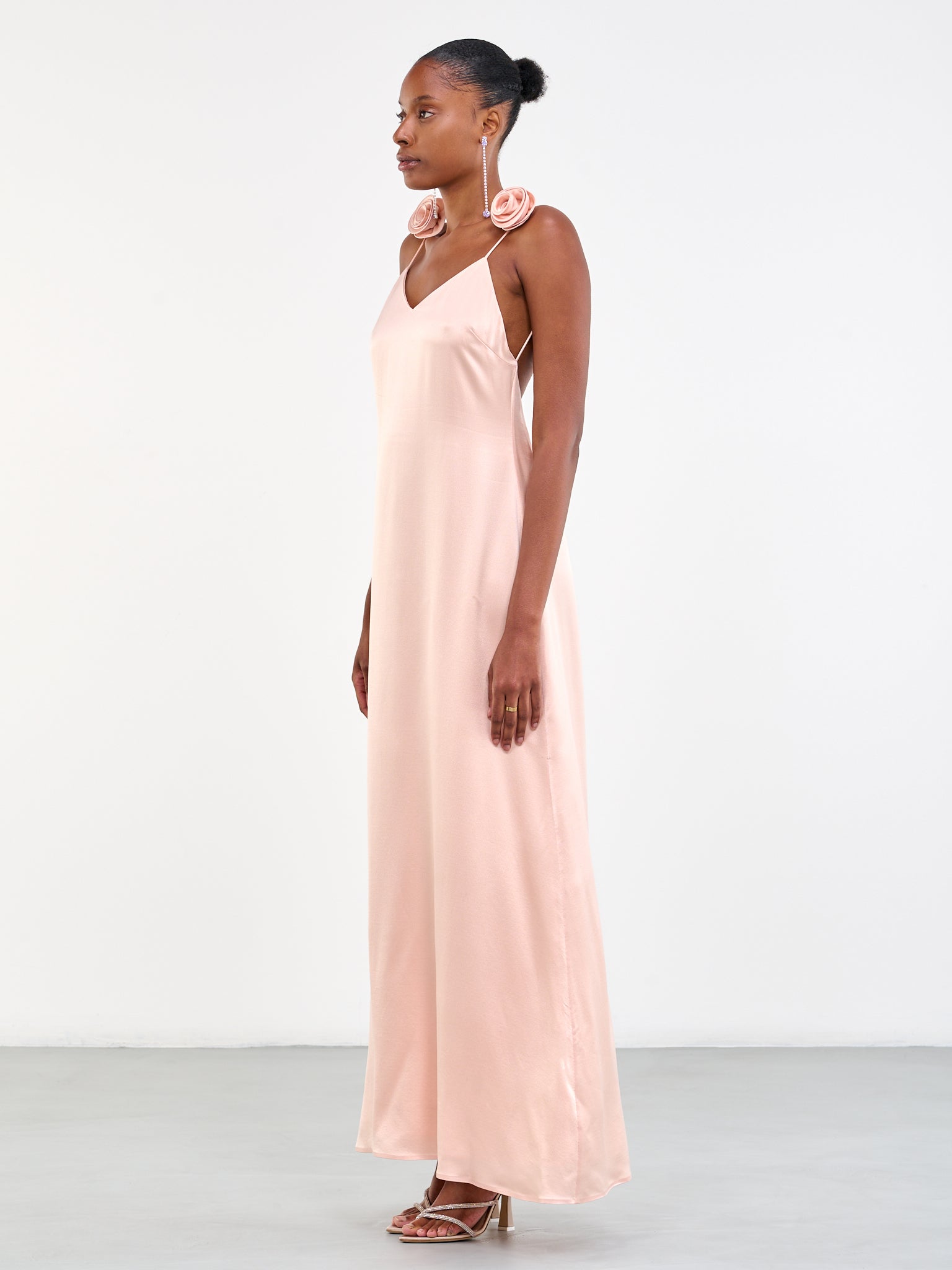 Magda Butrym | H.Lorenzo|Silk Slip Dress (127723-ORANGE) Magda Butrym | H.Lorenzo|Silk Slip Dress (127723-ORANGE)