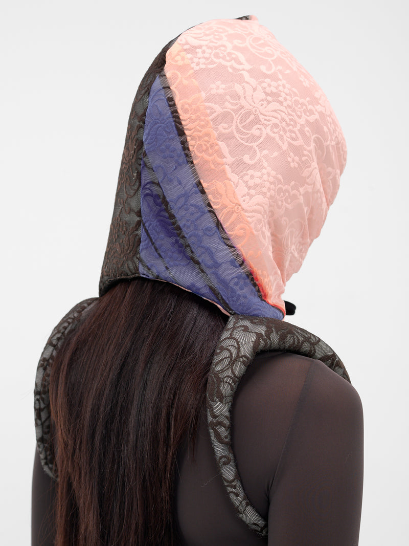 Two-Tone Lace Backpack Hood (12990322803-PRINT)