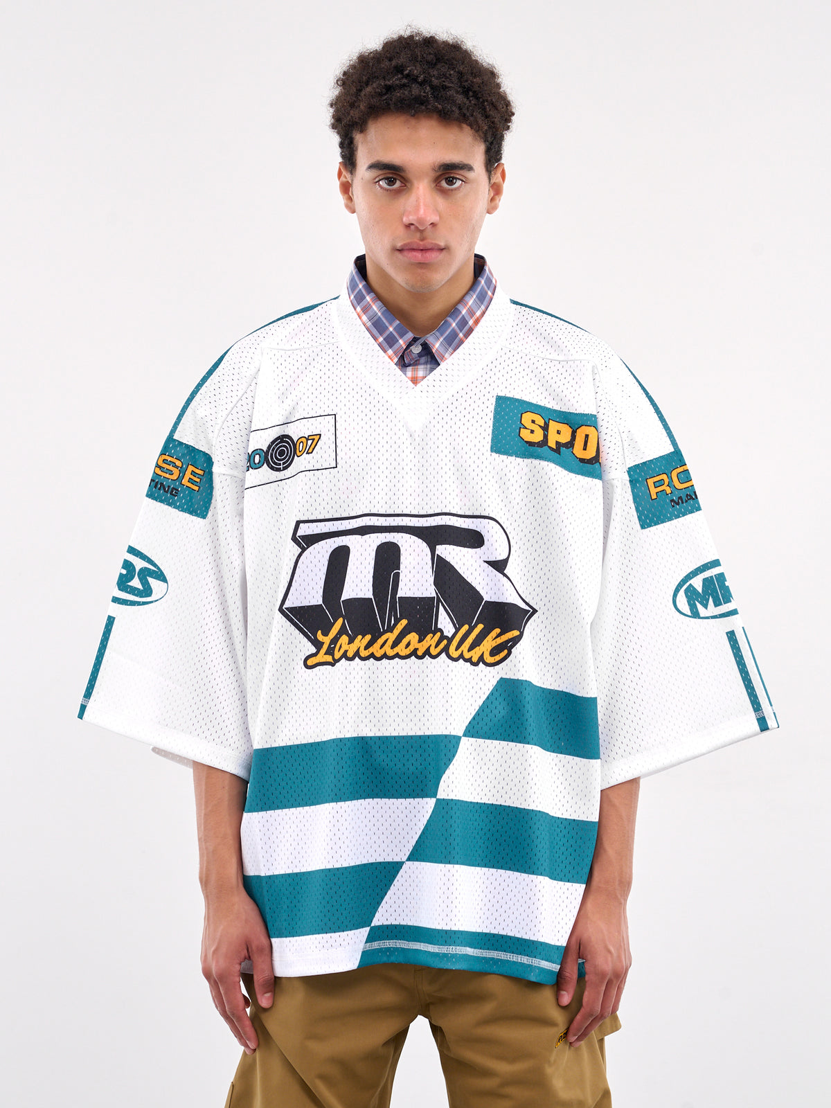 Printed Logo Jersey (129JT10000-WHITE)