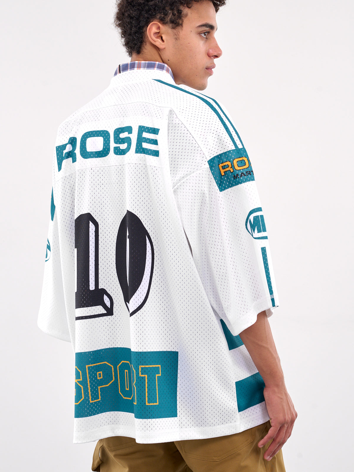 Printed Logo Jersey (129JT10000-WHITE)