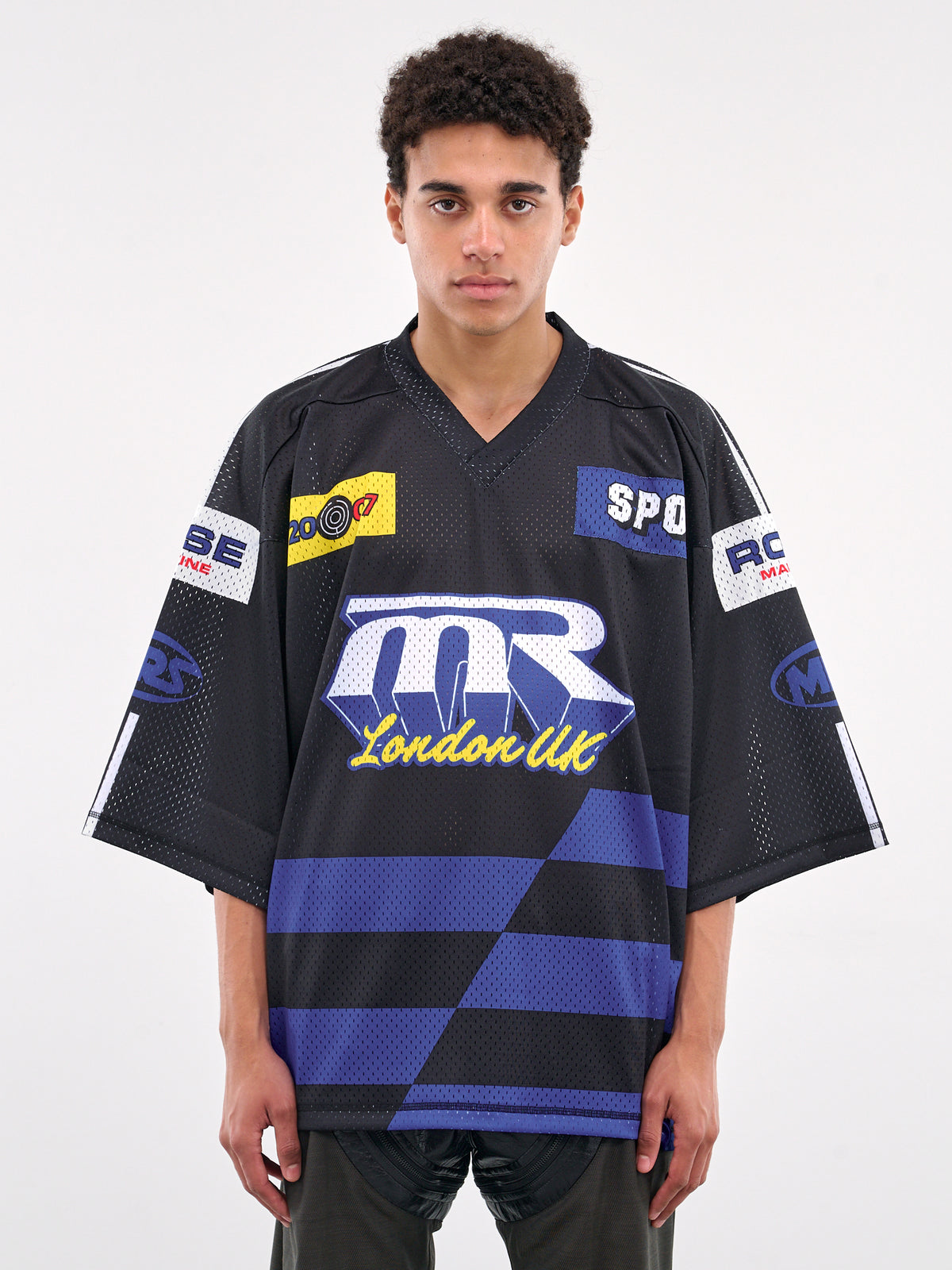 Printed Logo Jersey (129JT10001-BLACK)