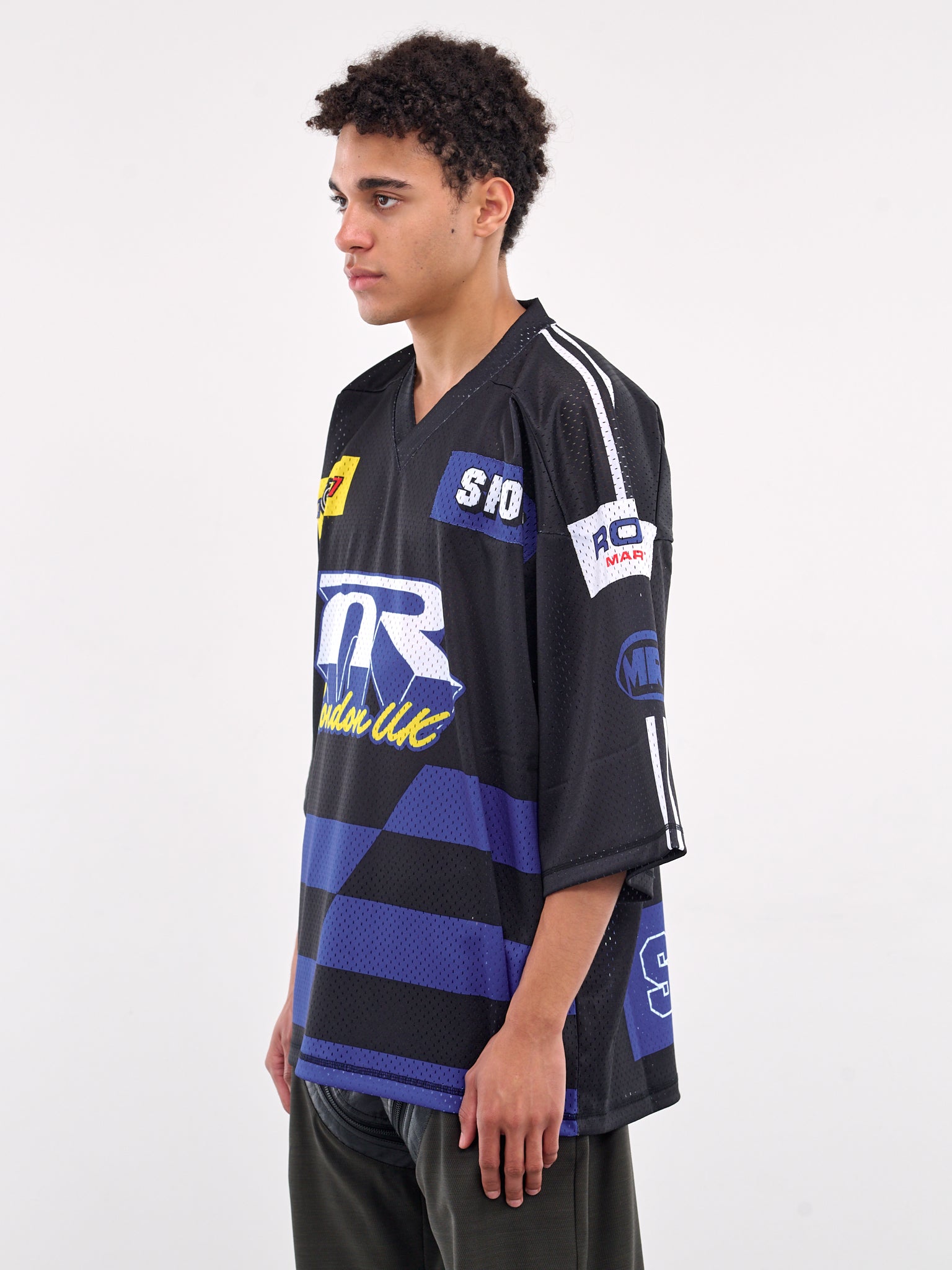Printed Logo Jersey (129JT10001-BLACK)