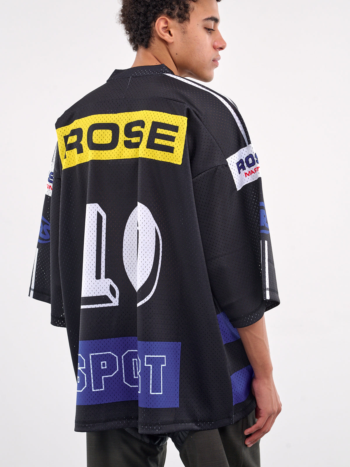 Printed Logo Jersey (129JT10001-BLACK)