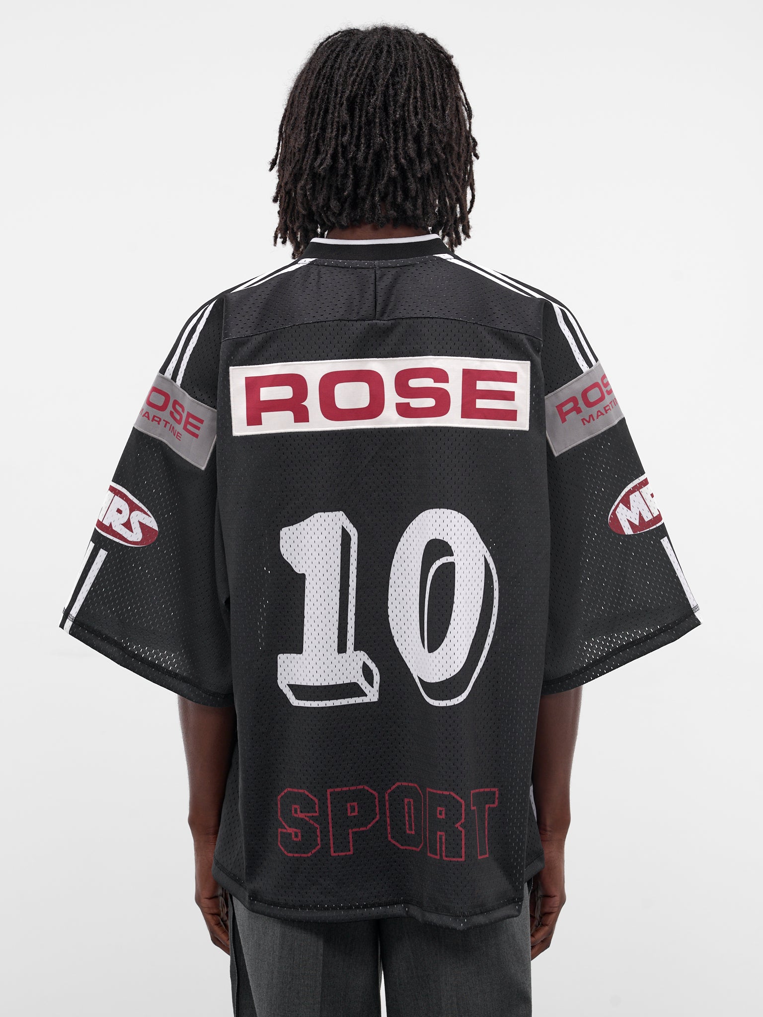 Black Graphic Hockey Jersey (129JT10009-BLACK-GREY)