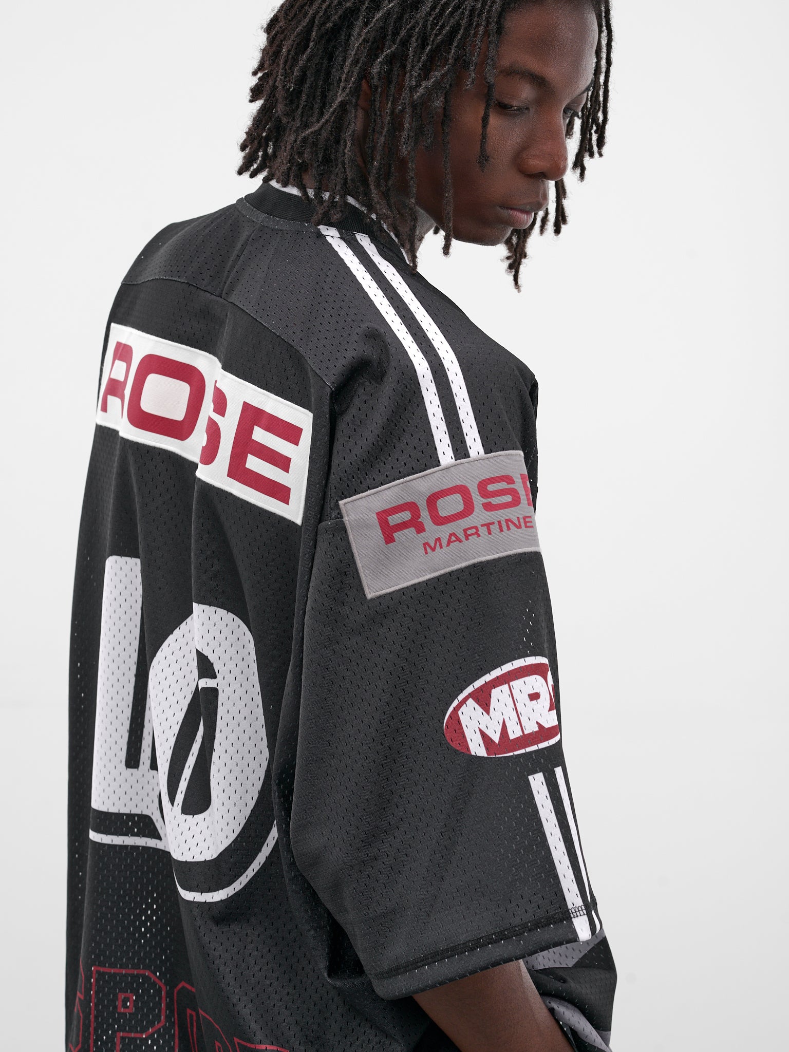 Black Graphic Hockey Jersey (129JT10009-BLACK-GREY)