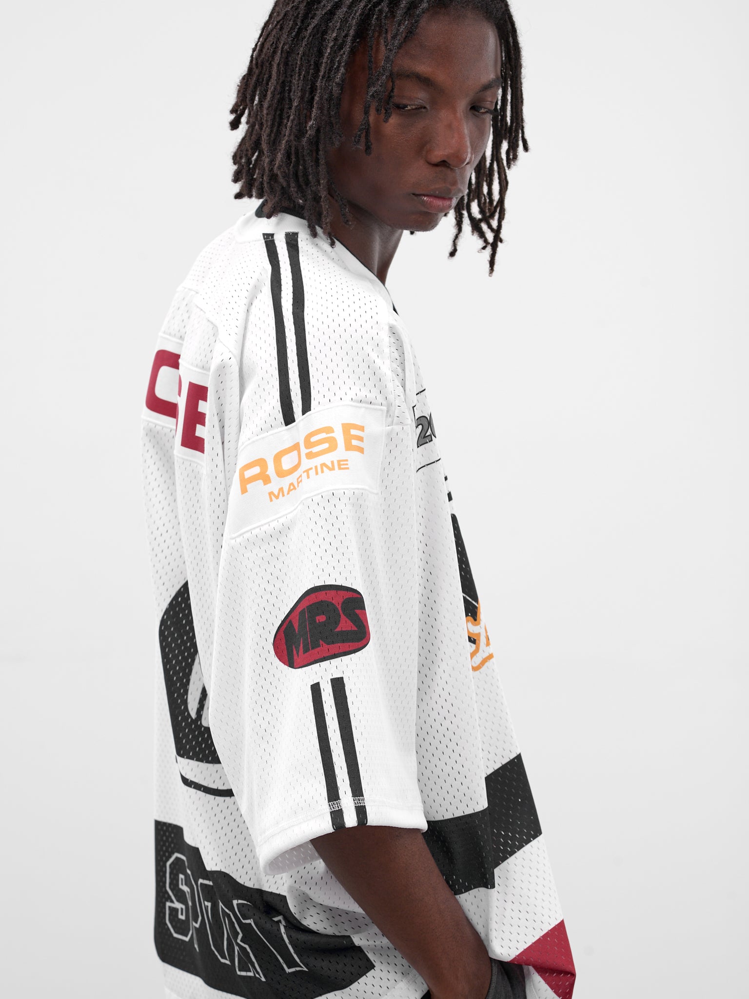 White Graphic Hockey Jersey (129JT10052-WHITE)