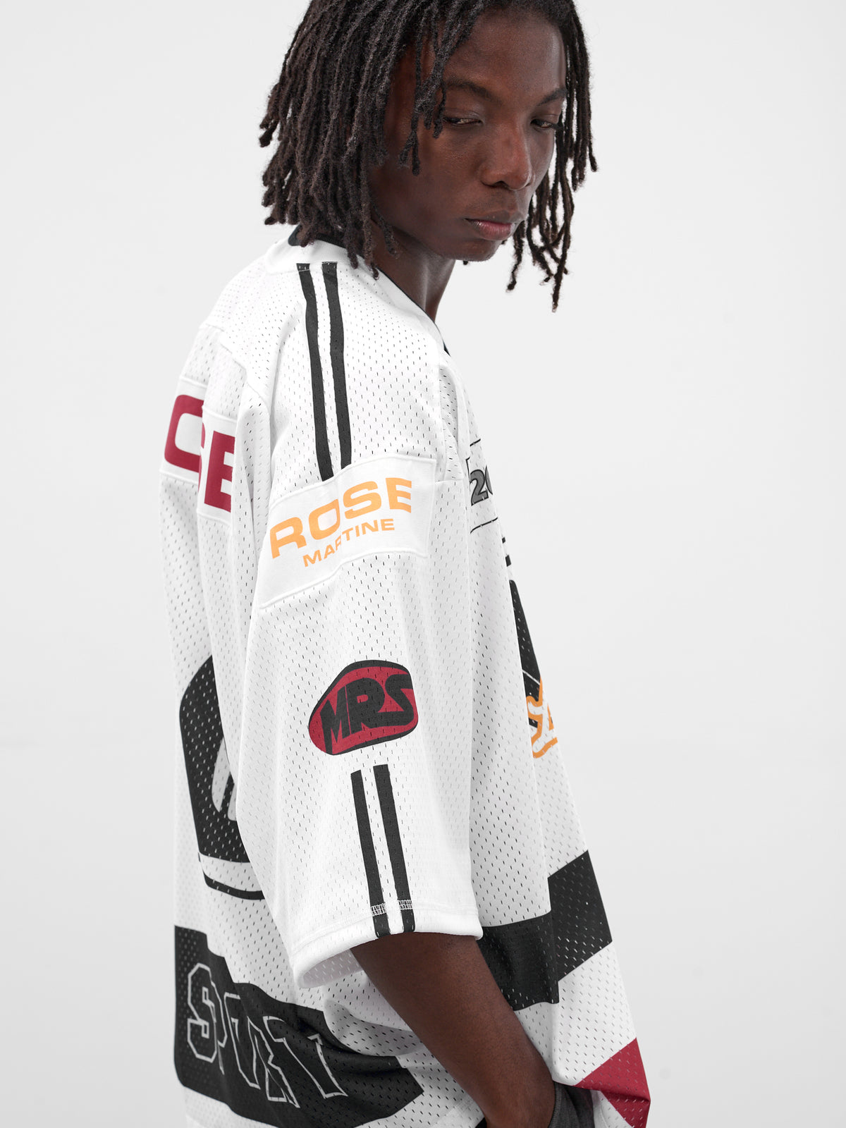 White Graphic Hockey Jersey (129JT10052-WHITE)