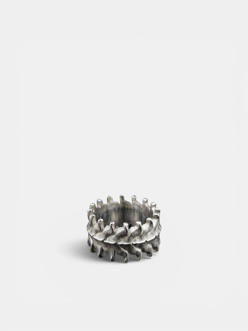 Silver Medium Spinale Immortale Ring (9001-SPINALE-IMMORTALE-MEDIUM-)