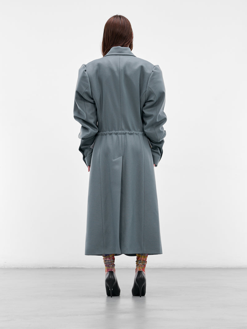 Gray DB Humphrey Long Coat (1301002D-W019Z-L404-TEAL)