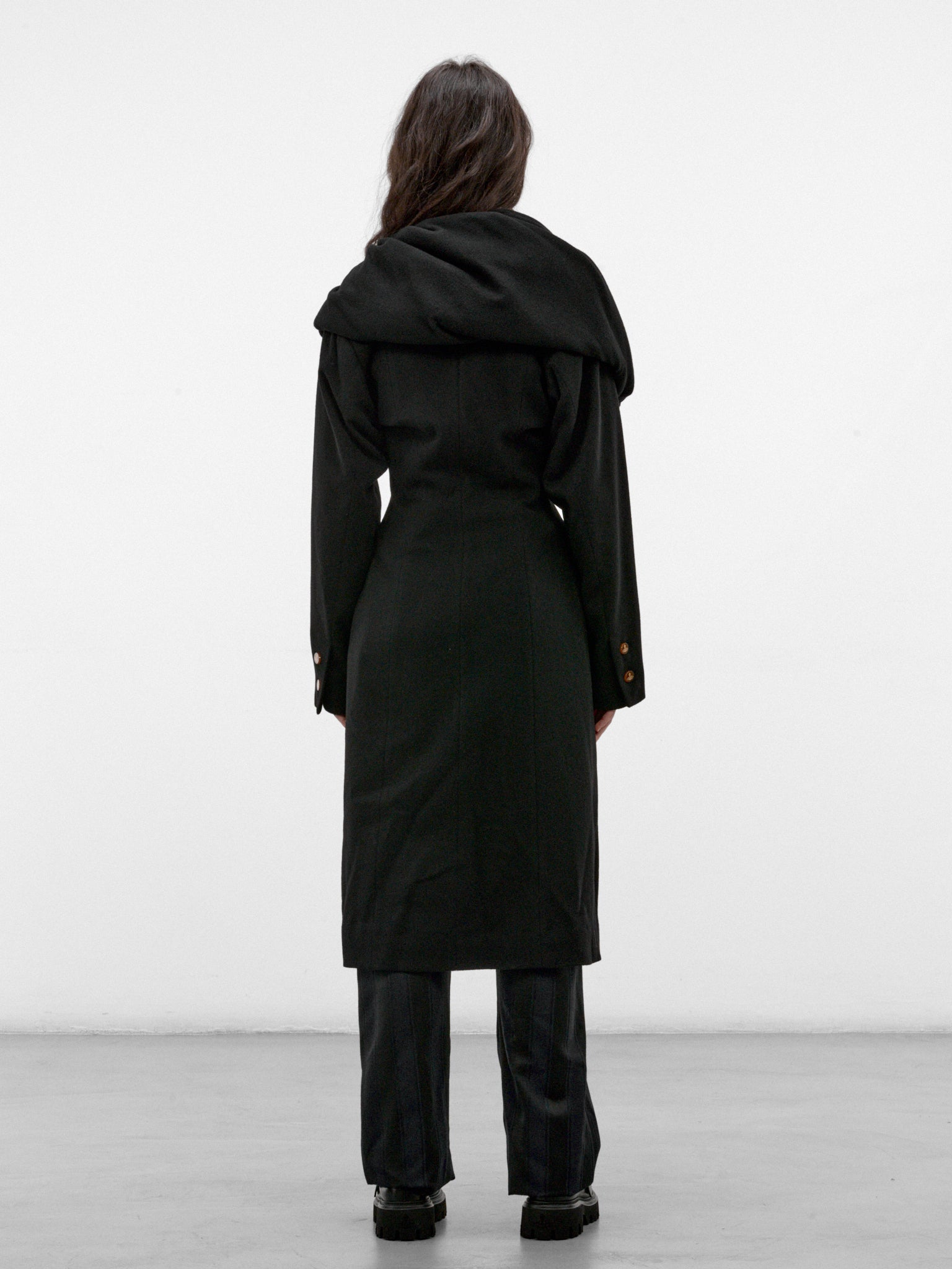Black Wool-Cashmere Coat (1301002L-W01NA-BLACK)