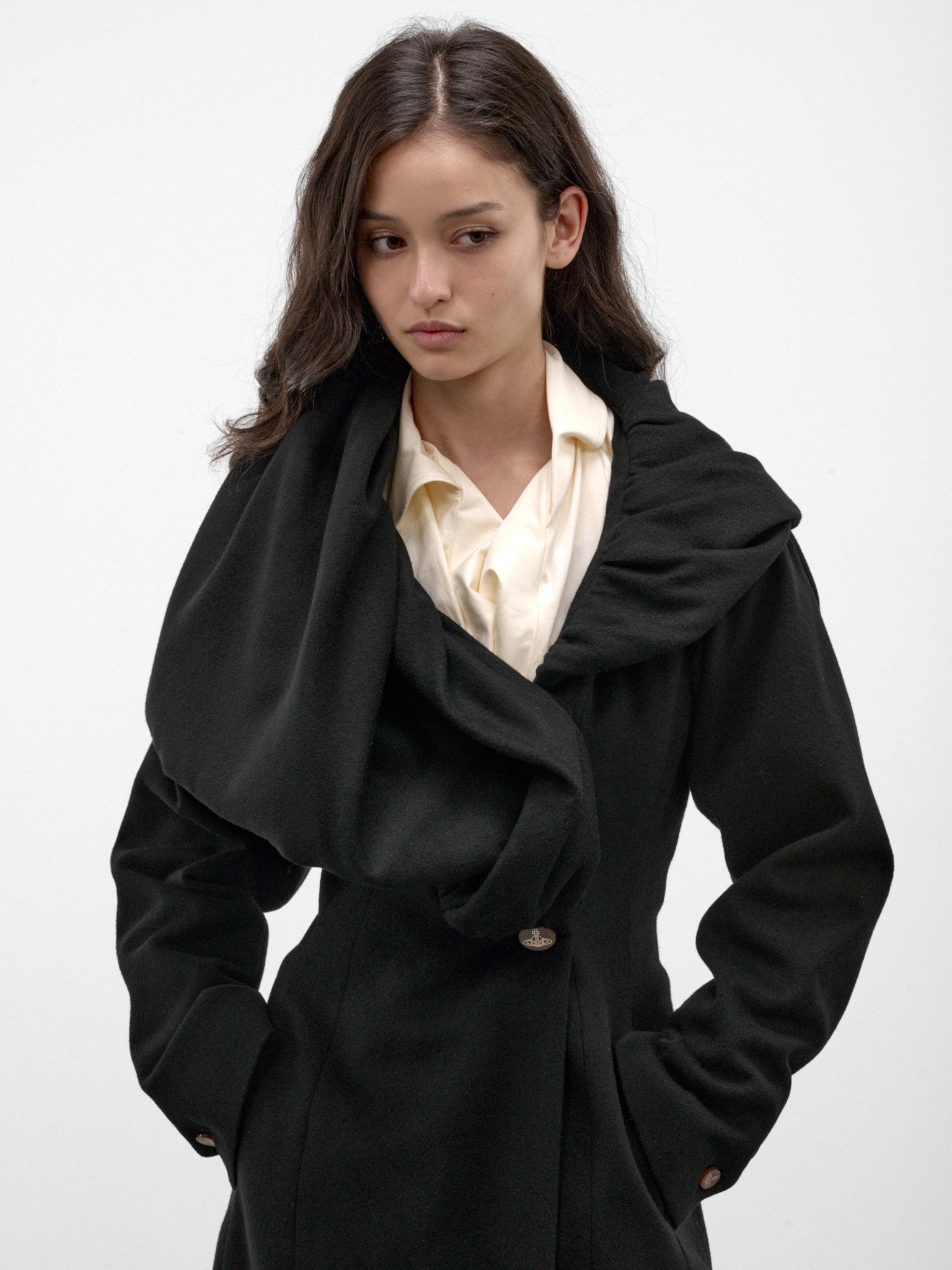 Black Wool-Cashmere Coat (1301002L-W01NA-BLACK)