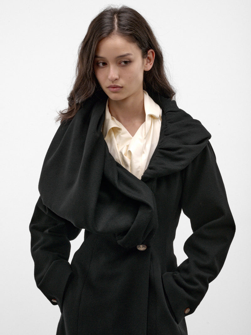 Black Wool-Cashmere Coat (1301002L-W01NA-BLACK)