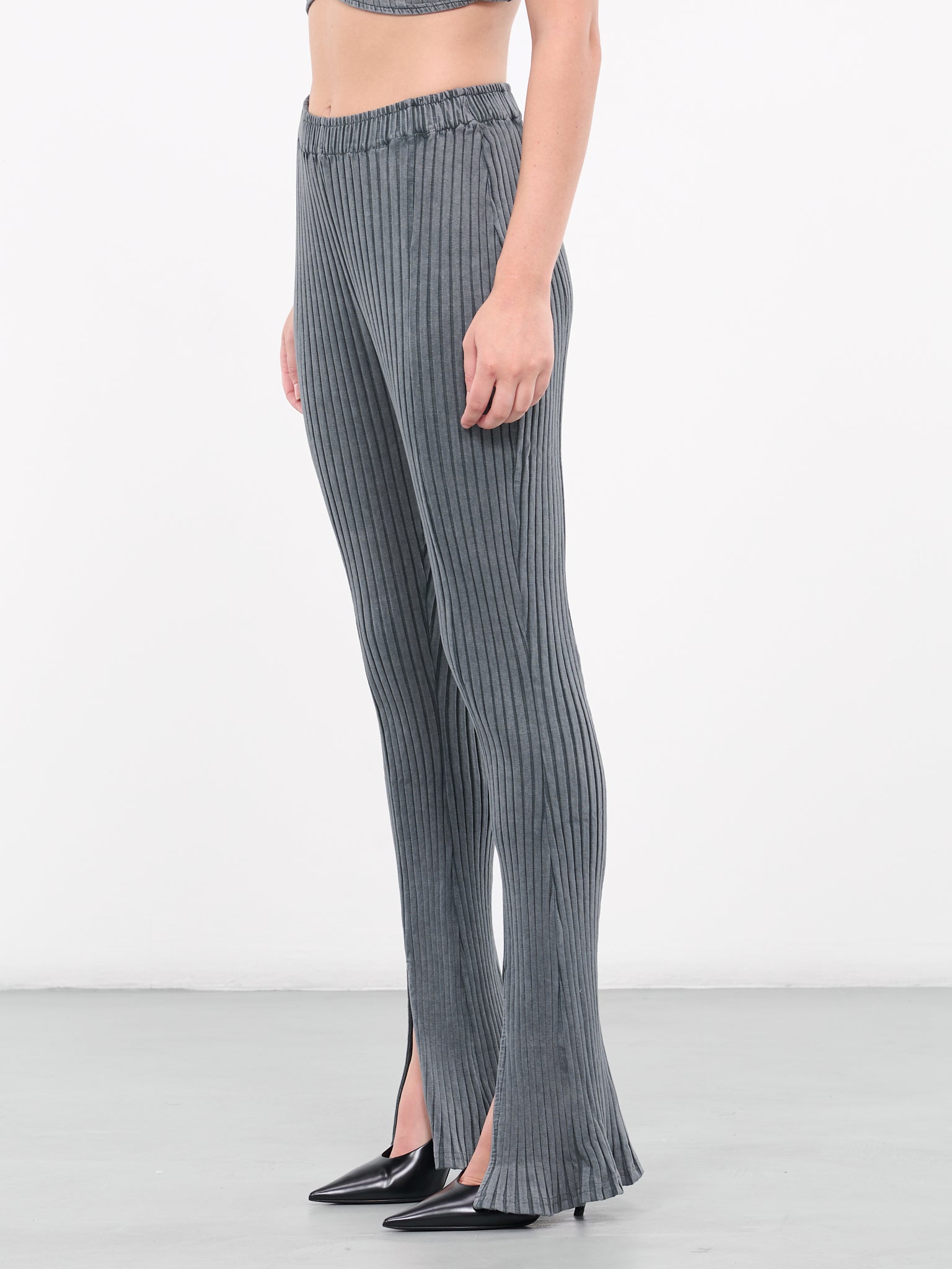 Slit Rib Trousers (133132-DARK-GREY)