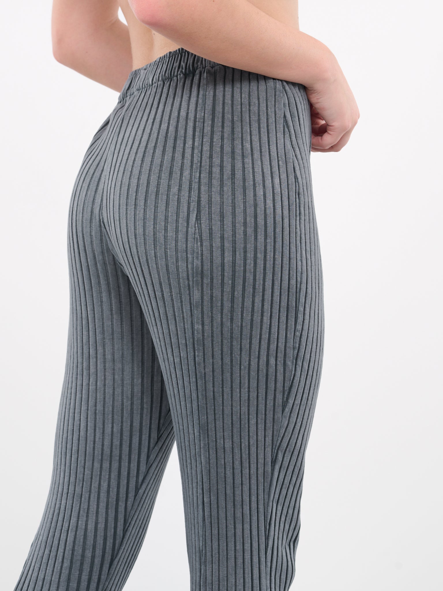 Slit Rib Trousers (133132-DARK-GREY)