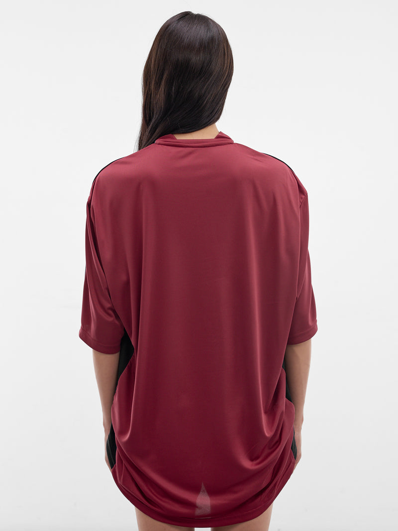 Red Half Stretch Football Top (133JT15118-RED)