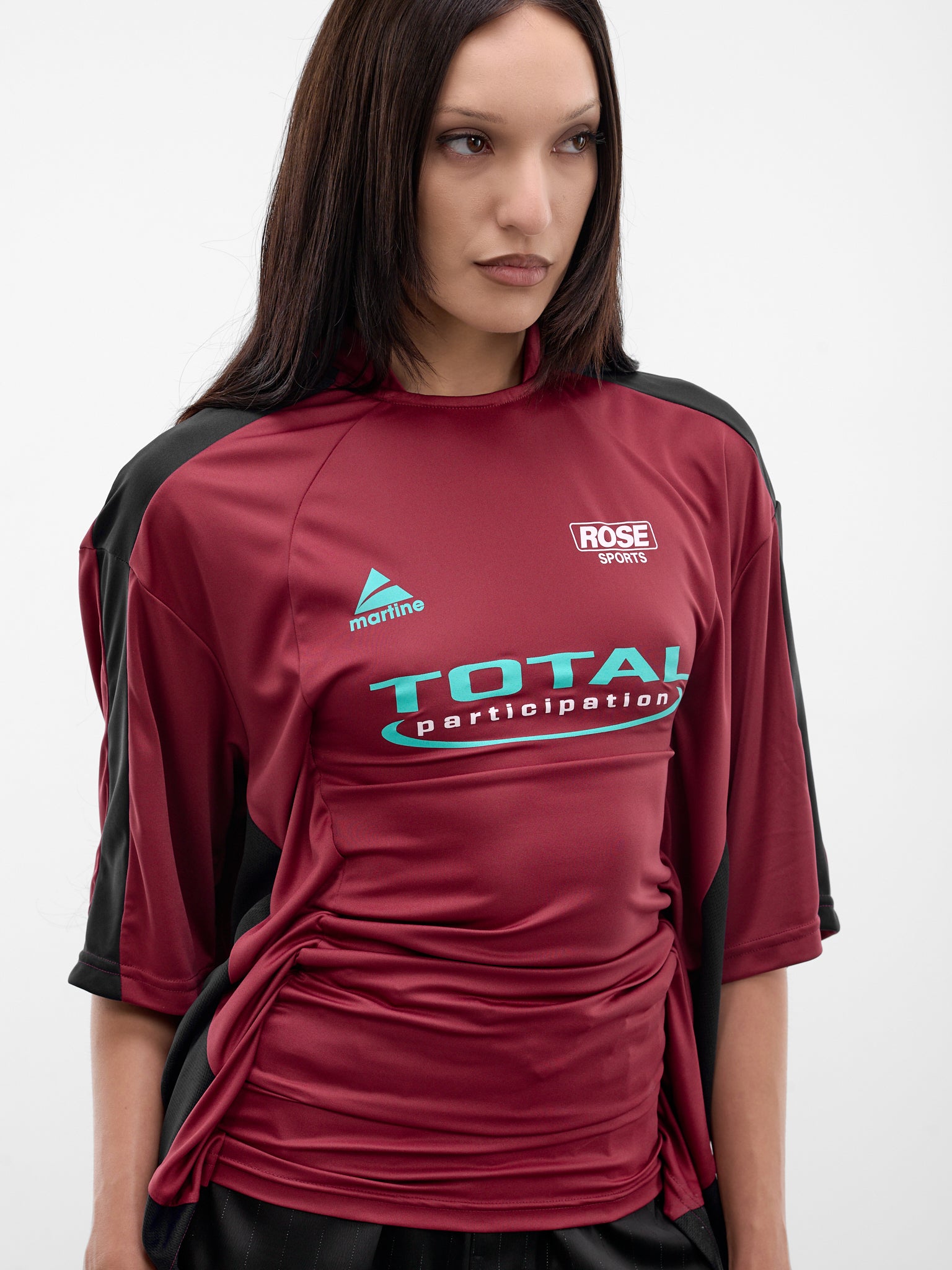 Red Half Stretch Football Top (133JT15118-RED)